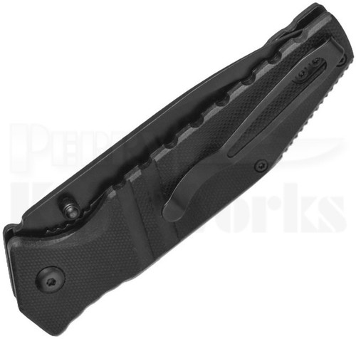 Bear Edge Assisted Linerlock Knife Black G10 (3.5" Black) 61503